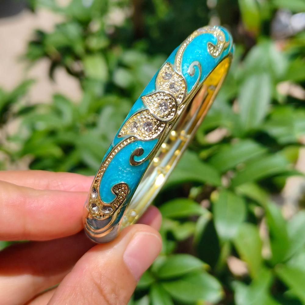 Crown Crown Cloisonne Bracelet Colored Dropper Oil Women's Hand Bracelet Gifts for Women Girl