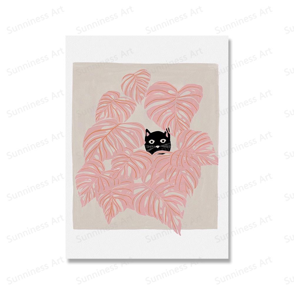 Cartoon Black Cat Ghost Pumpkin Wall Art Canvas Painting Nordic Posters And Prints Halloween Christmas Pictures Kids Room Decor