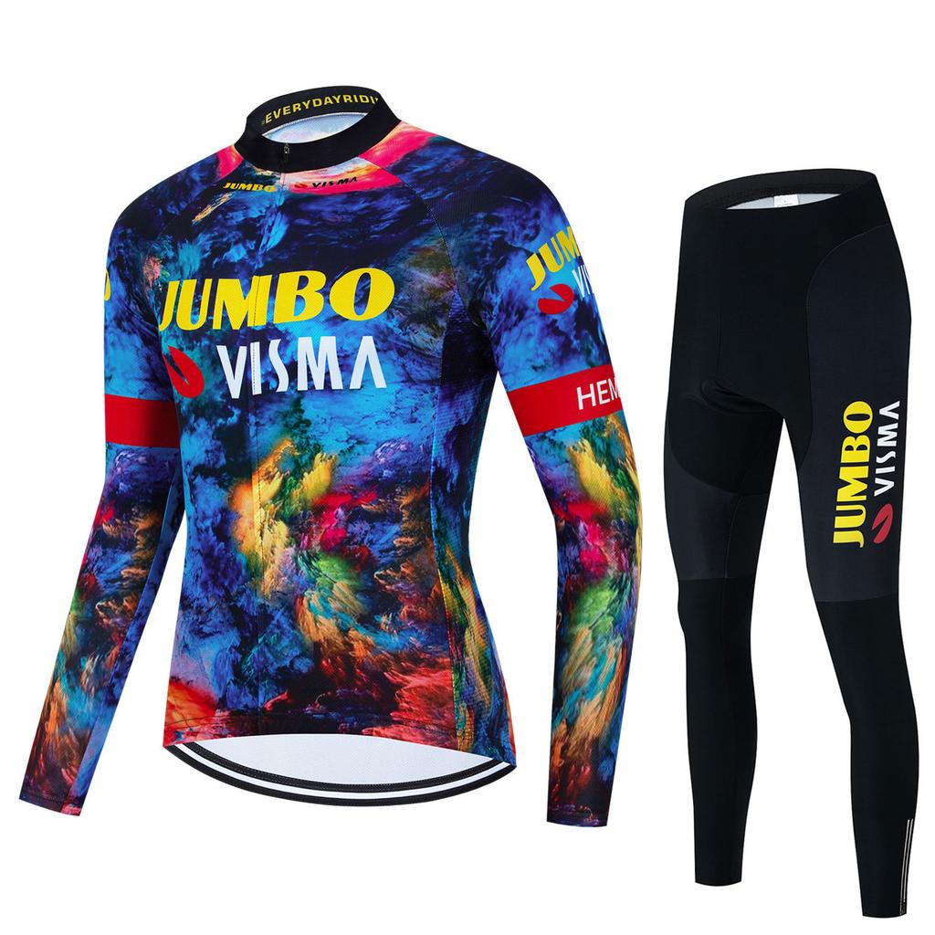 Autumn and Winter Long-sleeved Cycling Suit Men's and Women's Outdoor Mountain Bike Road Cycling Sports Clothing