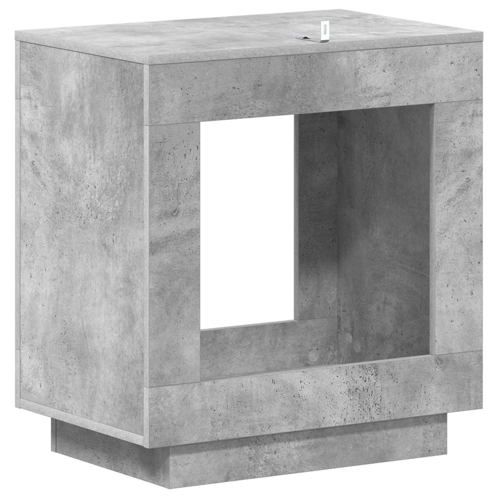 Side Table Concrete Grey 60 x 40 x 65 cm Engineered Wood
