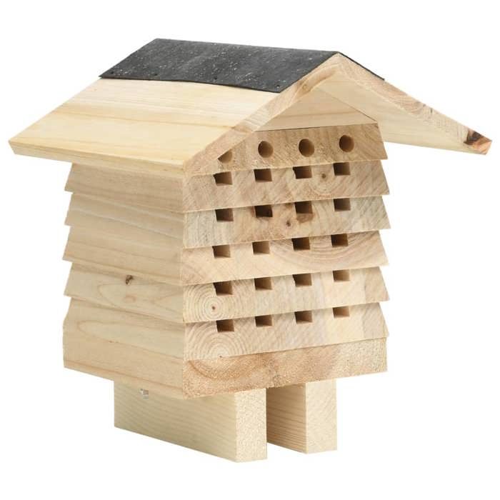 VidaXL Hôtel d'Abeilles Maison Insectes Jardin Extérieur Bois de Sapin Massif 314814