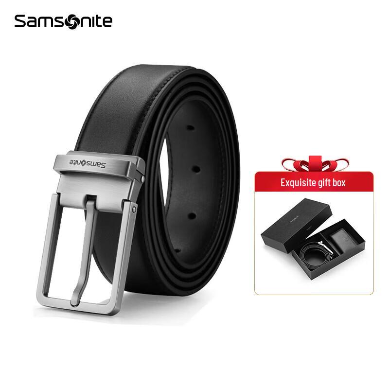 Подарочный набор Samsonite для мужчин: Кожаный ремень и держатель для карт 120cm