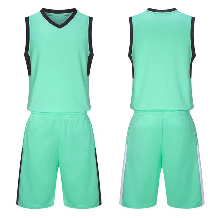 

Мужской быстросохнущий тренировочный баскетбольный комплект: Свободный летний джерси и жилет для соревнований 4XL светло-зеленый