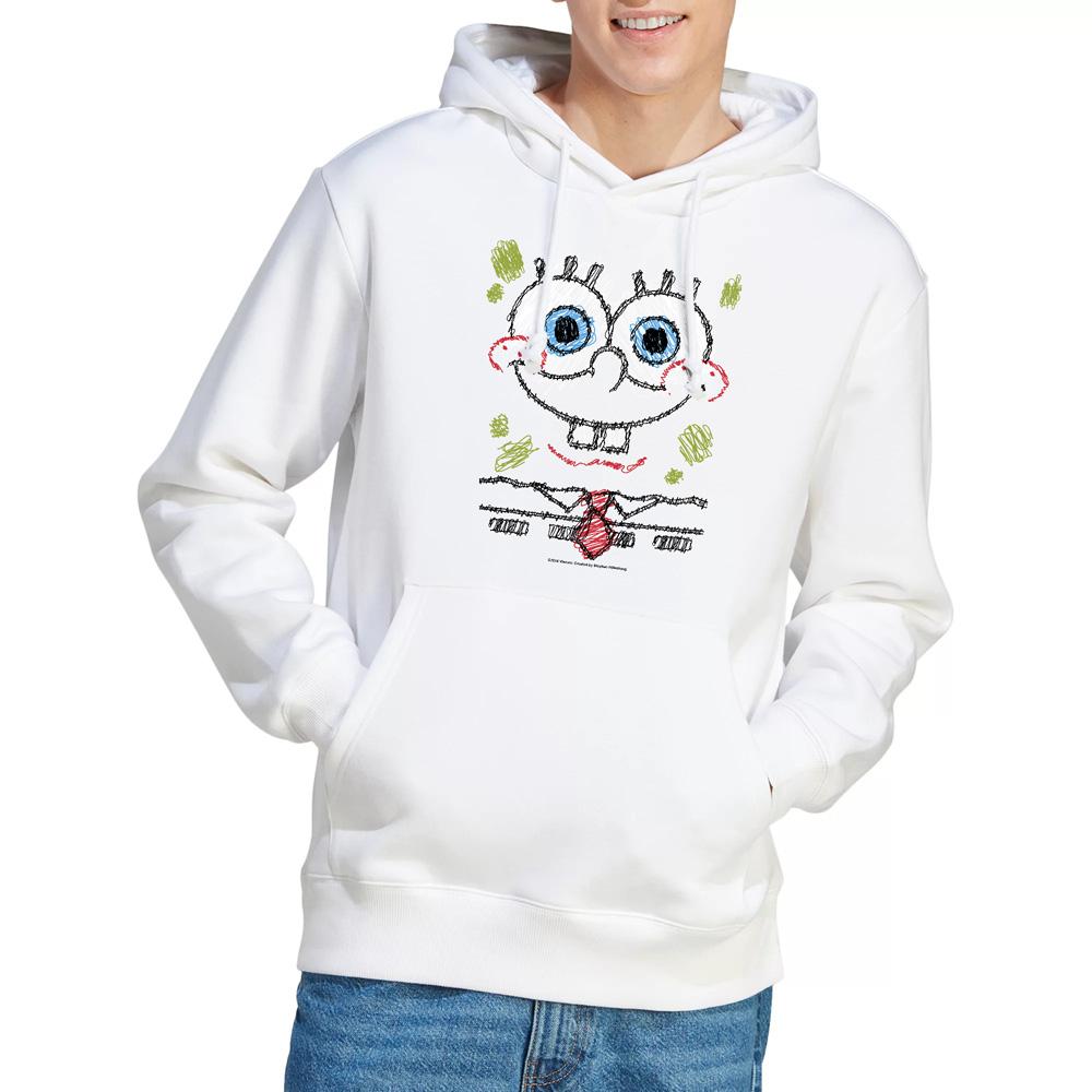 SpongeBob SquarePants Mens Scribble Smile Hoodie