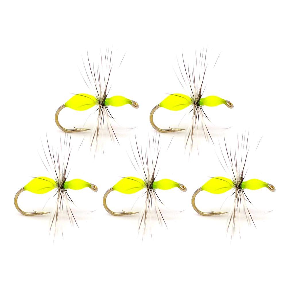 5pcs 12# Artificial Insect Lure Hair Hook Fly Hook Bait Fly Fishing Insects Hook Ant Lures