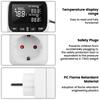 LCD Digital Thermostat 16A EU Plug Heating Cooling Temperature Controller Socket High-Precision Socket Outlet With Timer Sensor