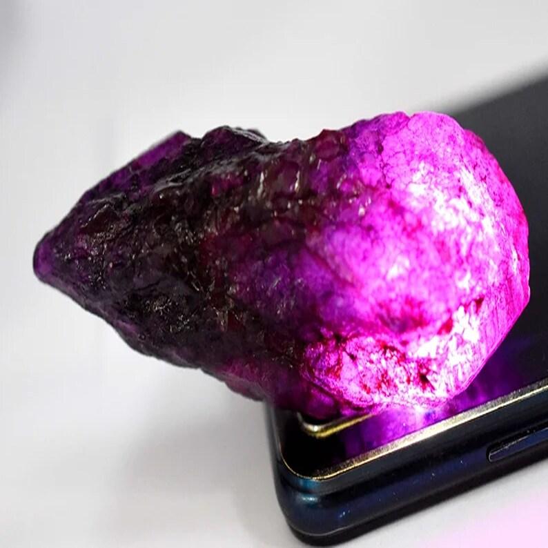 Natural Purple Sapphire Loose Gemstone 1 Kg Uncut Raw Rough September Birthstone for Gem Collections
