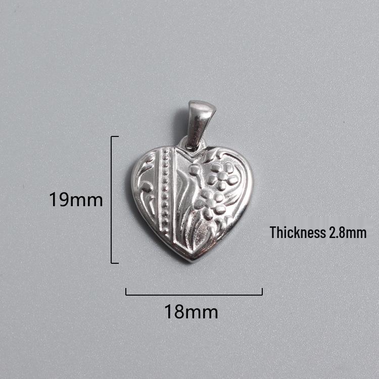 Retro Titanium Steel Cross Necklace Pendant - Stainless Steel DIY Jewelry Accessory, Fade-Resistant