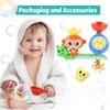 Toddlers Bath Toy, Monkey Caterpillar Preschool New Born Baby Bathtub Water Toys, Durable Interactive Multicolored Infant Toy
