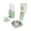 Hanging Automatic Pet Cat Food Feeder with 30oz Bowl and 500ml Water Dispenser Bunny Gravity Feeding Station Waterer Set Feeder