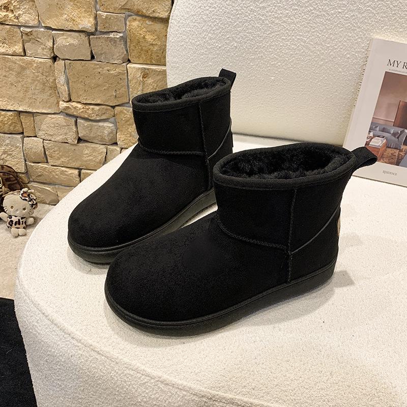 Thickened Warm Snow Boots Women's 2025 Autumn and Winter New Women's Boots Versatile Korean Version Fashion Short Boots Women's Cotton Shoes