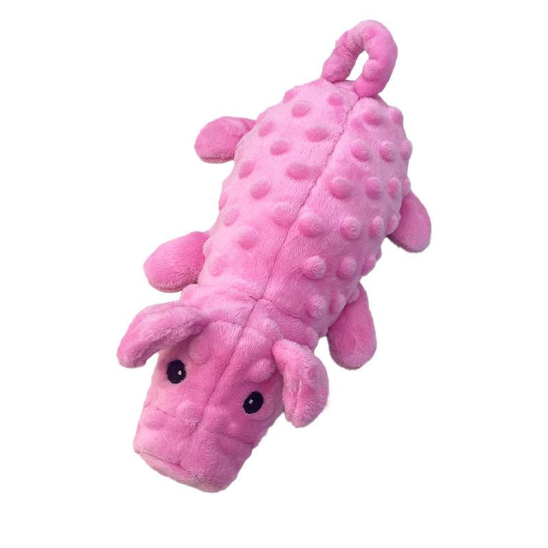 

Farm Colorful Pig Plush Toy With Sound And Squeaker For Pets Pink Pig