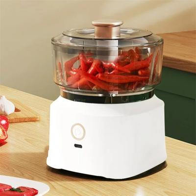 350 ml elektrischer Knoblauchzerkleinerer – Mini-Küchenmaschine mit USB-Aufladung für Zwiebeln, Fleisch und Gewürze – Kabelloser Gemüsestampfer