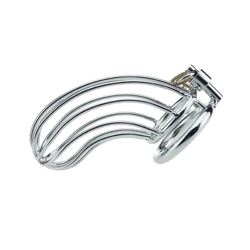 SM Stainless Steel Cock Cage Cage of Shame Male Chastity Device Erotic Urethral Lock Chastity Belt Chastity Cage Male Sex Toys