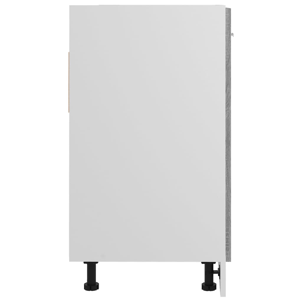 Küchenspülenschrank Lyon Aus Handgefertigter Eiche, 80x46x81,5 Cm