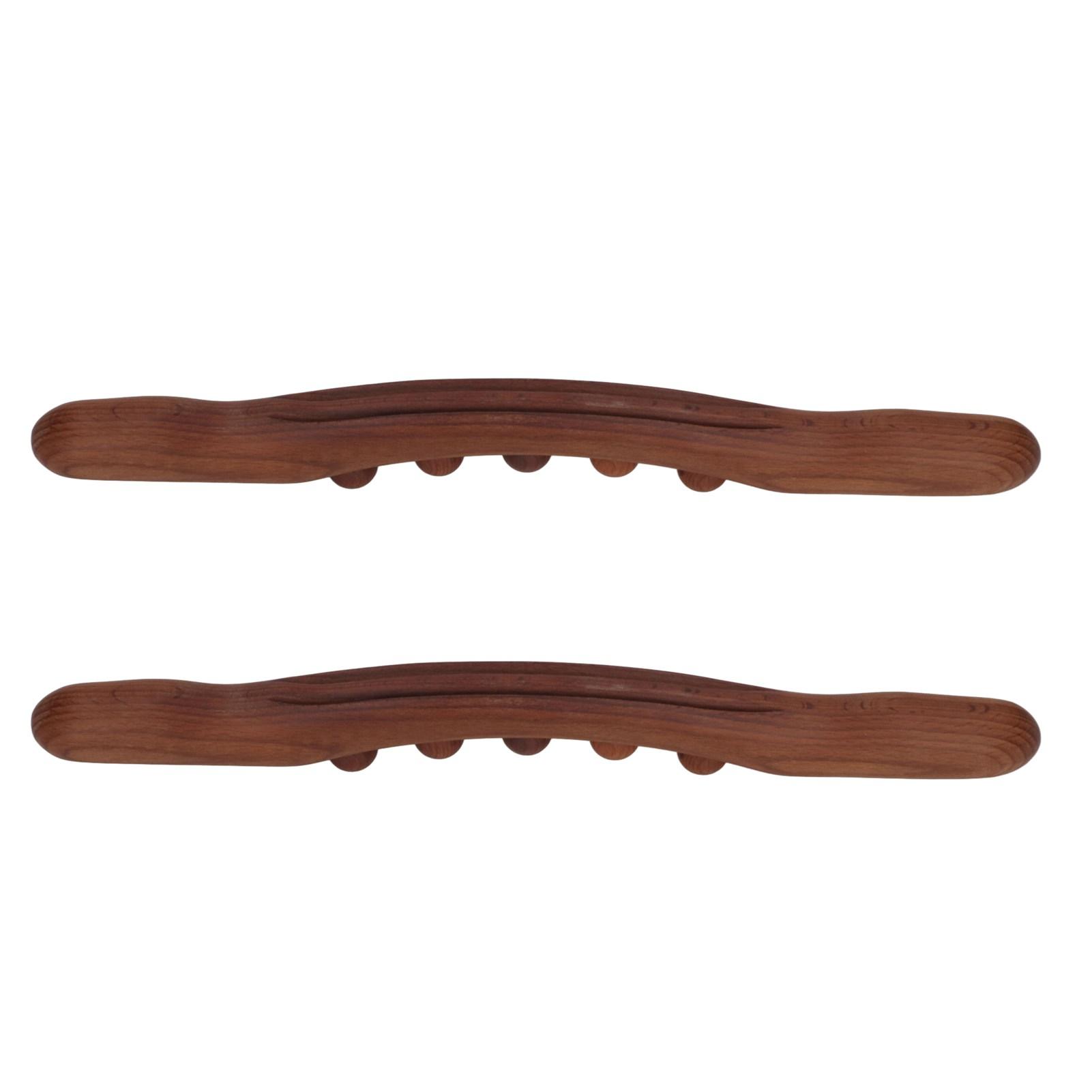 

2 шт. деревянная скребковая палочка 5 массажных точек экономящая усилия многофункциональная деревянная палочка гуаша для дома