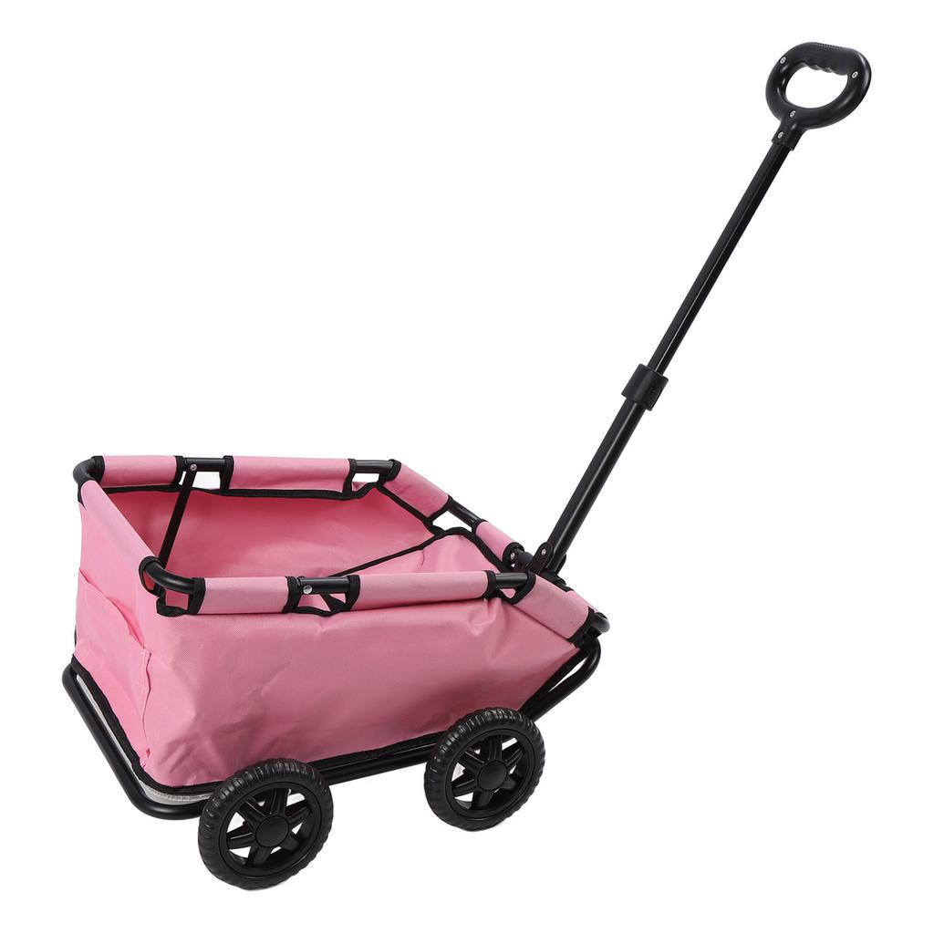 Dog Stroller with 4 Wheels Comfortable Handlebars Foldable Pet Stroller for Small Cats Dogs Up To