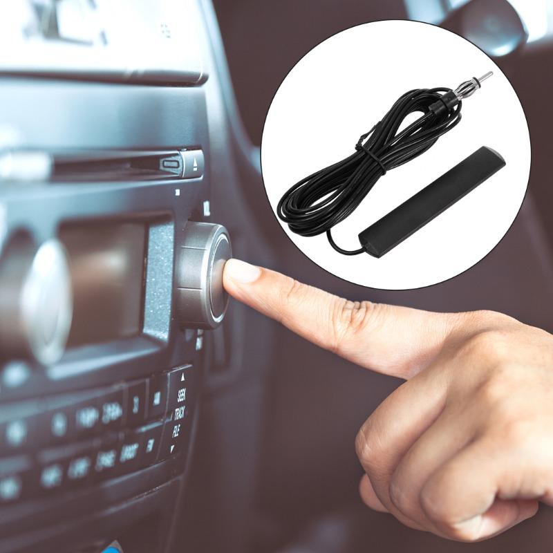 5M Universal Car Radio FM Antenna Signal Amplifier Booster High Gain Enhanced Reception for Auto Marine Boat RV Vehicle 12V