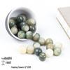 Natural Bodhi Root Flowered Green Barrel Beads 12x13MM - Handmade DIY 108 Beads Accessories