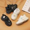 Spring Autumn Kids Sneakers Non Slip Soft Sole Dad Shoes Boys Girls Casual White Shoes Comfortable Running Trainers