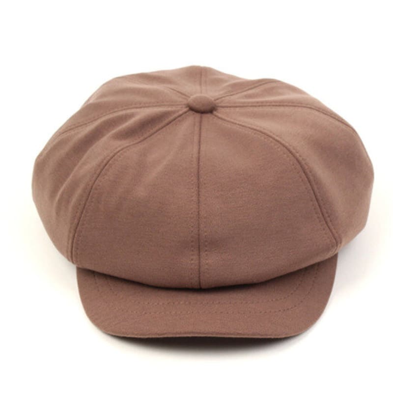 Universal Chemistry Wool Brown Belted Newsboy Cap