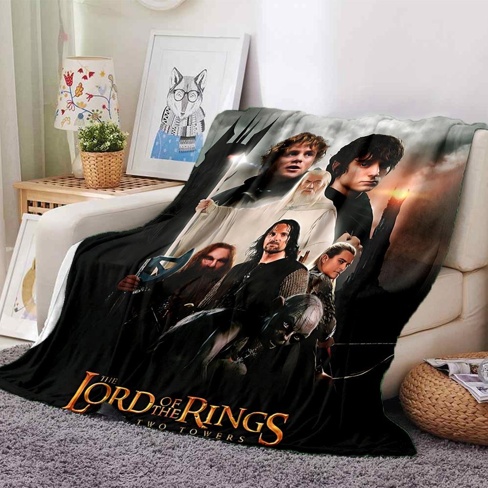 

1pc The Lord of the Rings Two Towers Flannel Blanket Soft Warm Throw for Home, Office, Travel, All-Season Cozy Bedding GiftL1078 80cmx120cm(31inx47in)