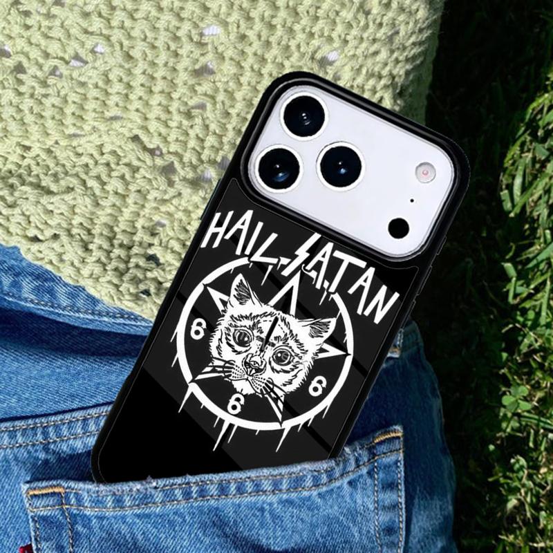 Pentagram 666 Demonic Mobile Phone Case Compatible with IPhone 17 16 15 14 13 12 11Pro Max 17 Air Cover