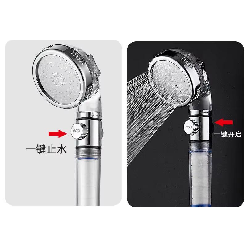 Hongdec Bathroom Accessories High Pressure Shower Filter Head Handheld Rain Showerhead Water Save Modern Design Chrome Shower