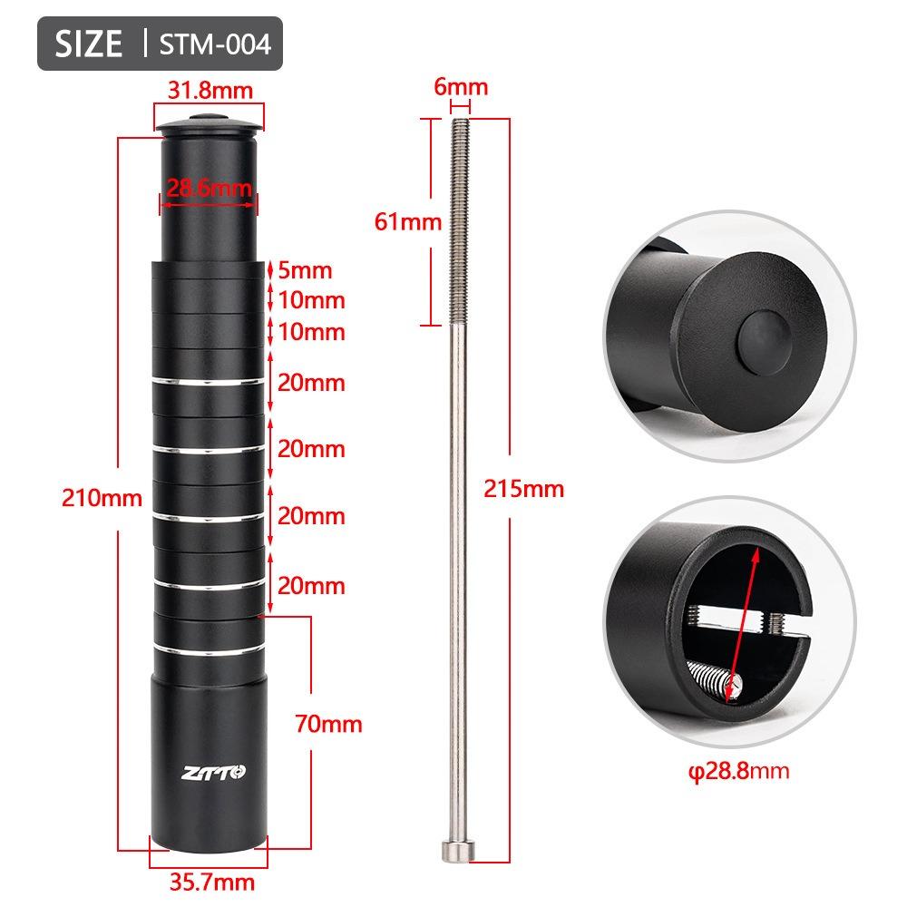 115/150/180/210mm Bike Fork Stem Riser Extender Mountain Bike Handlebar Raiser  MTB Bike
