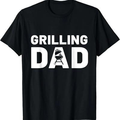 Rolig Fars Dag Grillande Pappa BBQ Älskare Stolt Pappa T-shirt