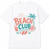 Retro Beach Club Shirt, Summer Vacation Graphic Tee, Coastal Tropical Vibes