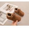 Kids Korean Style Fleece Lined Winter Shoes For Boys And Girls