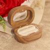 Engagement Ring Finger Ring Box Wooden Couple Rings Holder Creative Wedding Ring Case  Wedding