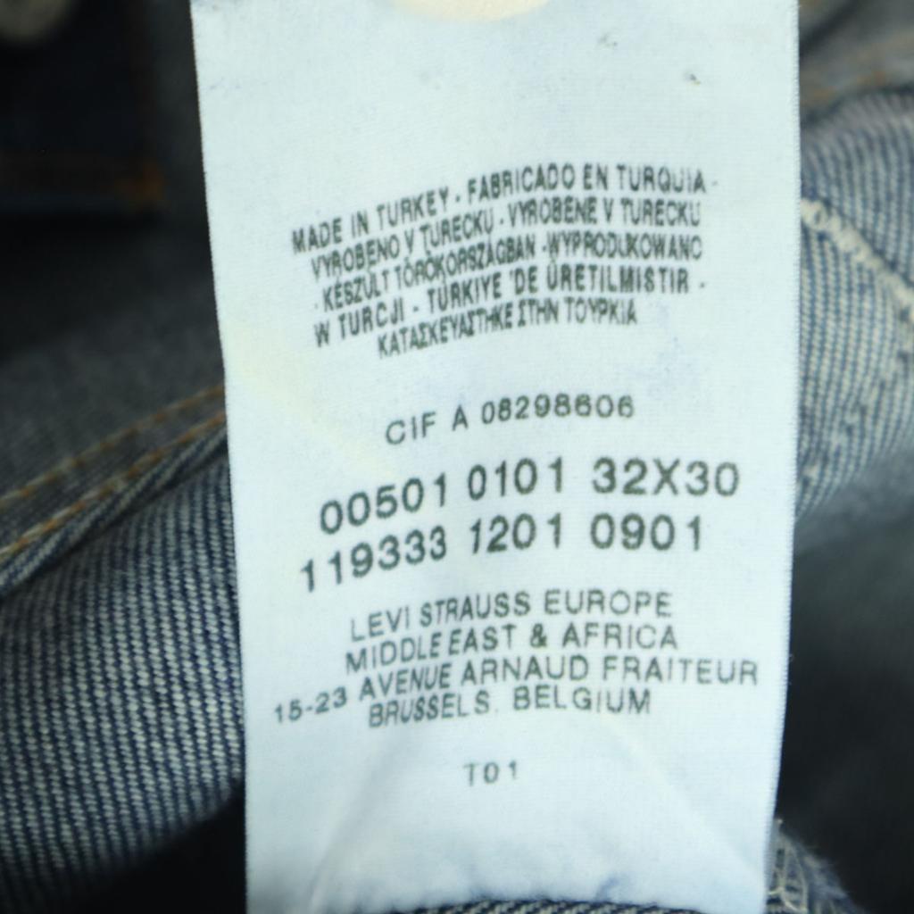 Beauty Products Levi's 501 Turkish Button Back T01 Denim Pants W32 EUR Men's Used