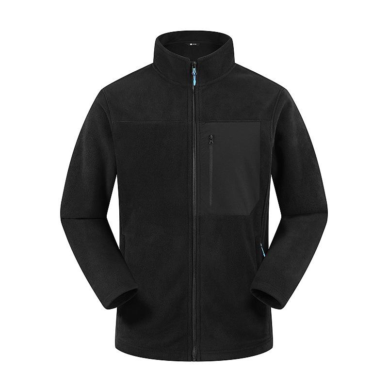 

Теплая флисовая куртка для женщин, флисовая куртка для осени и зимы L чёрный