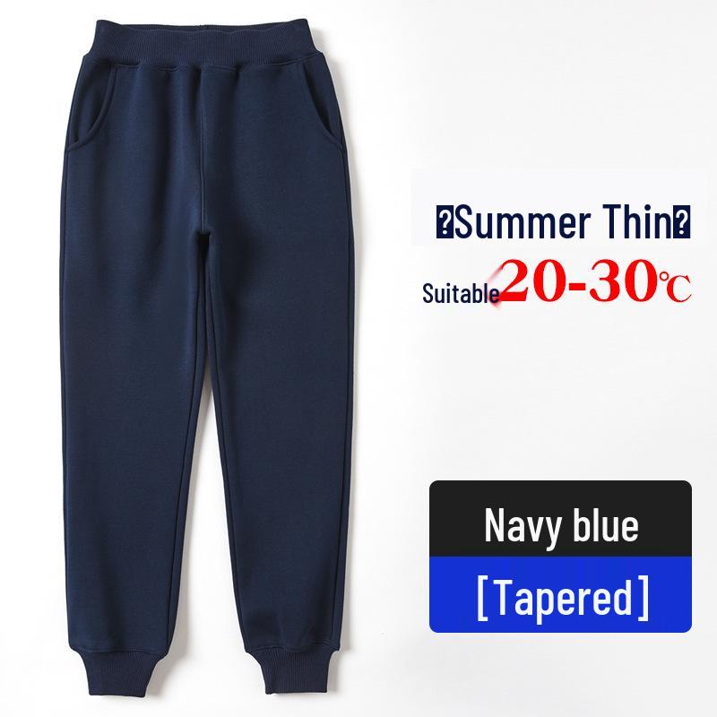 Children's Grey & Dark Blue School Sweatpants: Hoodies & Uniform Pants for Primary School Boys & Girls (Spring & Autumn).