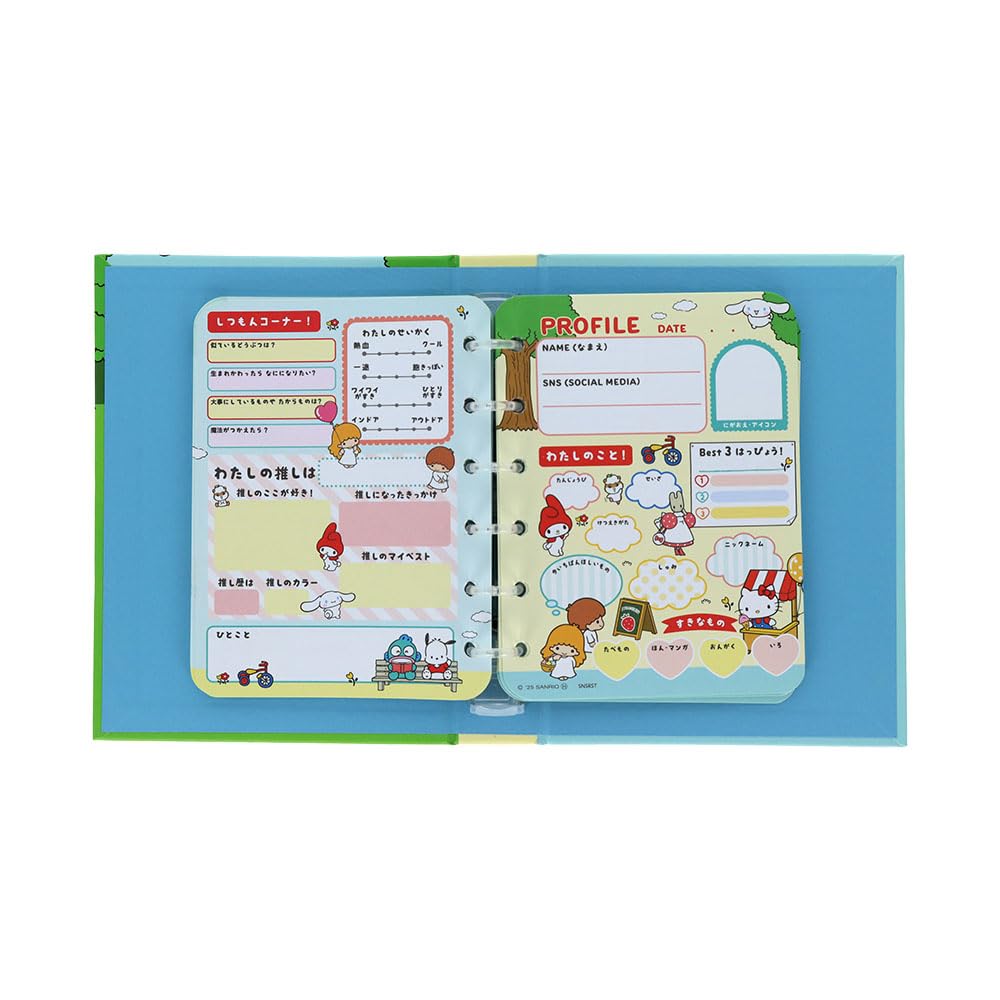 Stationery Sanrio Characters Profile Book Sanrio S8908710 Sun-Star Binder, Characters,
