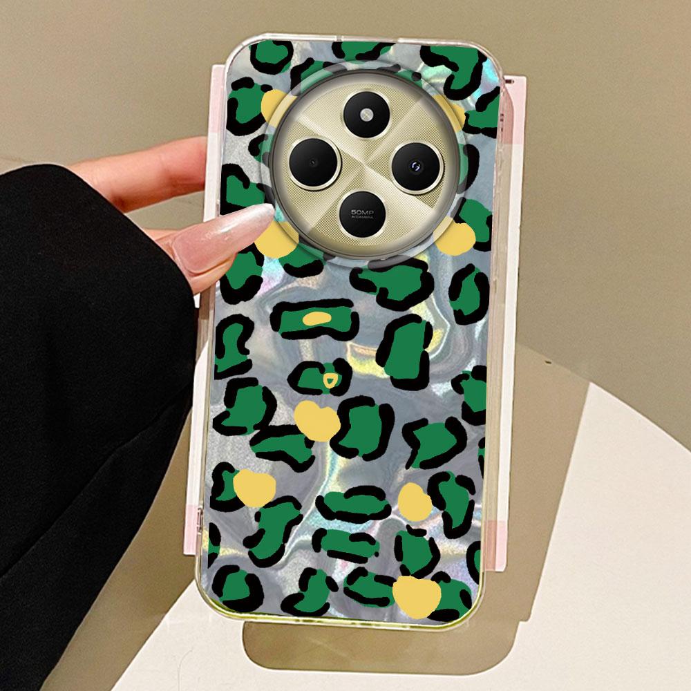 Leopard Print Water Texture Phone Case for Xiaomi Poco X5 M6 Pro X6 X3 NFC C65 C61 Couple Bags Shell Matte TPU Women Girls Cover