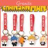 Cute Chainsaw Man Cartoon Keychain Toy Pochita Denji Bag Pendant Kids Gifts