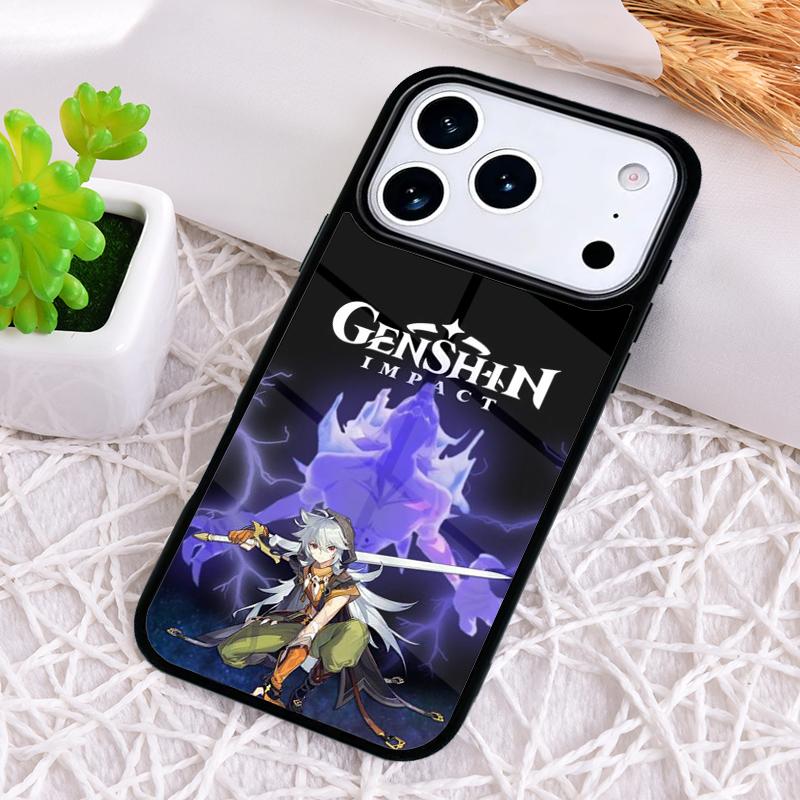 Razor Genshin Impact Fanart Shockproof Phone Case for iPhone 17 Air 16e 15 11 12 14 13 Pro Max Cover Coque