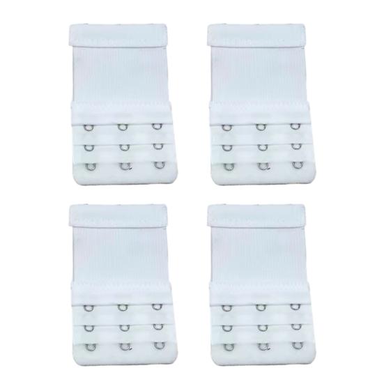 4Pcs Bra Extenders, Adjustable Bra Extenders 2 3 4 Hooks, Bra Band Hooks Replacement, Stretchy Bras Extension Straps for Pregnant Women