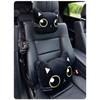 Capa Gato Preto Almofada Desenho Animado Apoio de Cabeça de Carro Almofada de Pescoço para Carro Capas para Cinto de Segurança Ombro Apoio de Cabeça de Gato