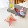 Exquisite Butterfly Design Acetate Hair Clip For Stylish Women Available In Vibrant Colors