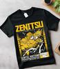 Kimetsu No Yaiba T-Shirt Anime,Manga,Zenitsu Tanjiro Demon Slayer Black Shirt