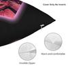 Ironmouse Neon Heart Frame With Devil Square Pillow Case Cute Vtuber Girl Cushion Cover Decor Pillowcover For Home 45X45Cm