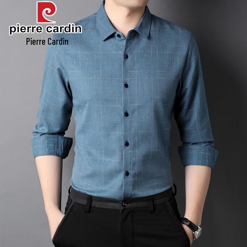 Pierre Cardin Men's Business Casual Long-Sleeve Shirt