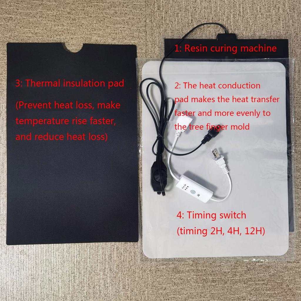 Epoxy Dryer with Silicone Pad Light Fast Resin Drying Pad Epoxy Resin Supplies
