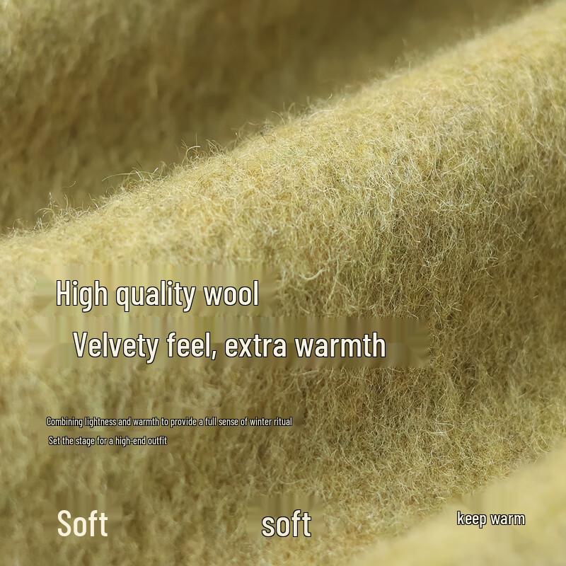 VICTORIA&VERA Women's Two-Tone Wool Blend Short Coat