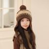 Kids Winter Knit Earflap Hat With Pom Pom For Outdoor Snow Play And Cold Weather