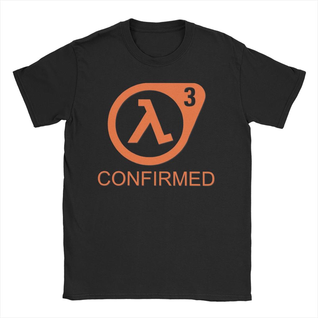 Half life 3 T-Shirts Unisex Damen 100% Baumwolle Freizeit-T-Shirts Rundhals-T-Shirts Kurzarm Kleidung Geburtstagsgeschenk